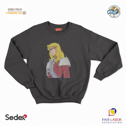 felpa con girocollo unisex- lady manga