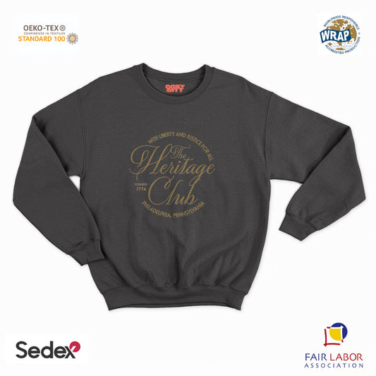 felpa con girocollo unisex- the heritage club