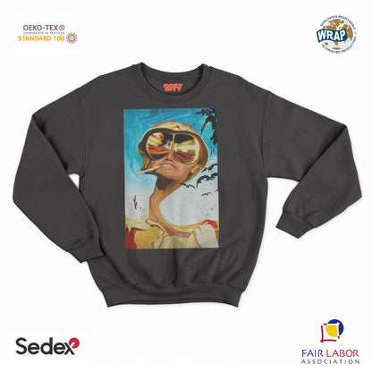 felpa con girocollo unisex- paura e delirio