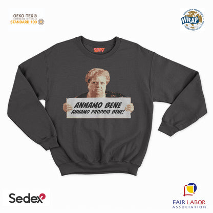 felpa con girocollo unisex-