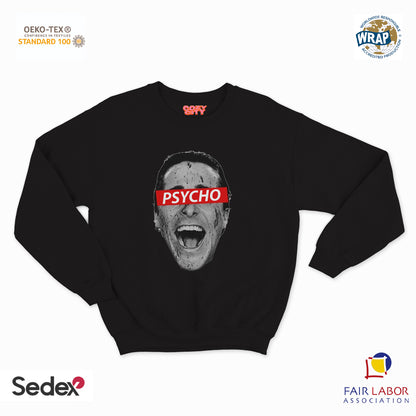felpa con girocollo unisex- psycho