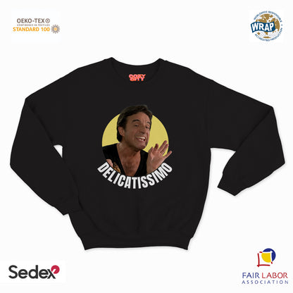 felpa con girocollo unisex- cristian delicatissimo