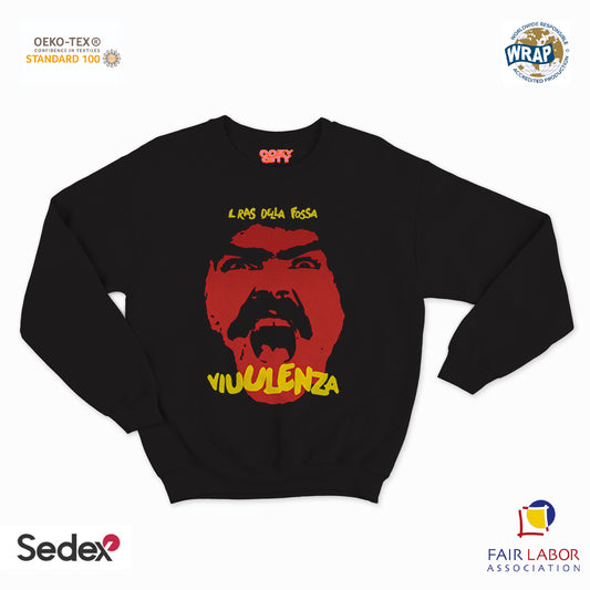 felpa con girocollo unisex- il ras della fossa viuulenza