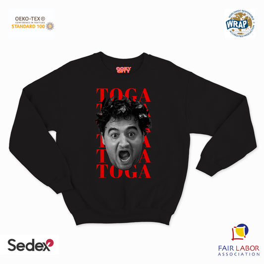 felpa con girocollo unisex- animal toga toga toga