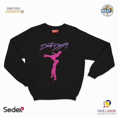 felpa con girocollo unisex- balli poco puliti