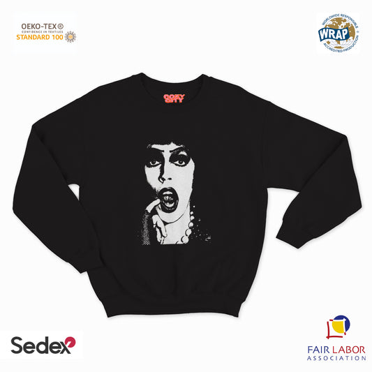 felpa con girocollo unisex- rocky face