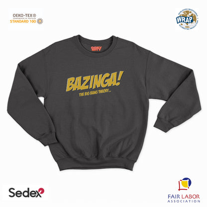 felpa con girocollo unisex- bazinga