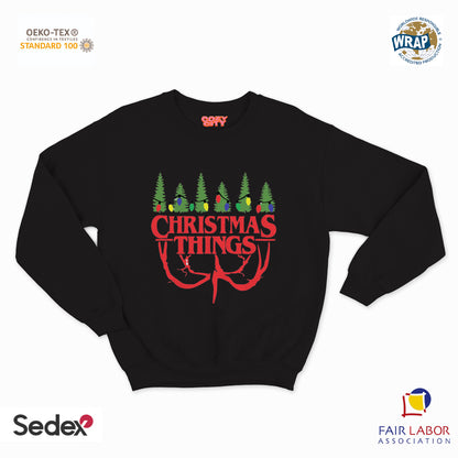 felpa con girocollo unisex- christmas things