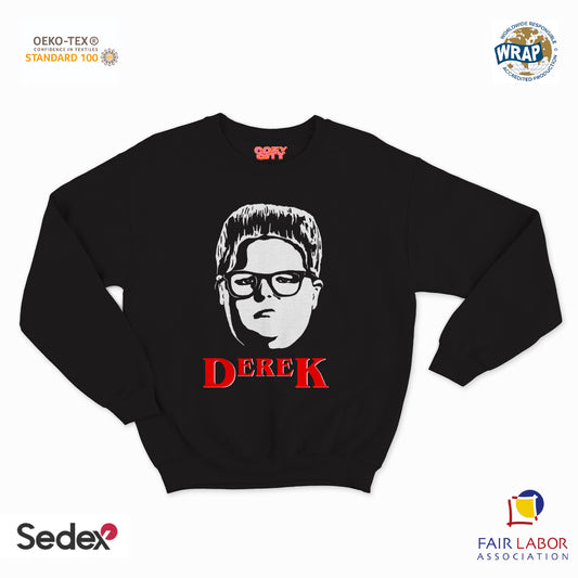 felpa con girocollo unisex- derek stranger