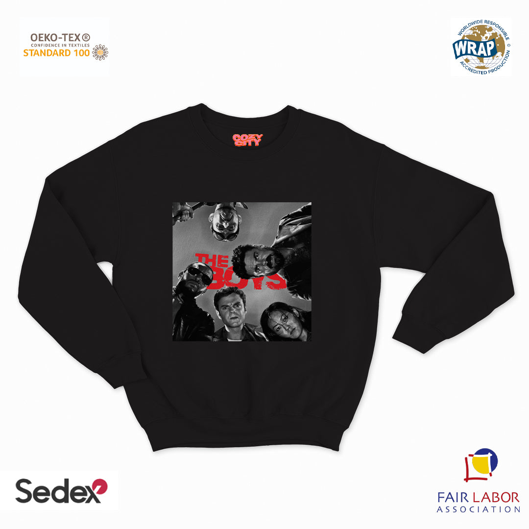 felpa con girocollo unisex- i ragazzi logo