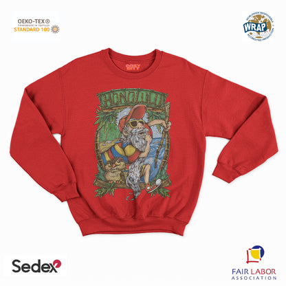 felpa con girocollo unisex- spada nella roccia honolulu