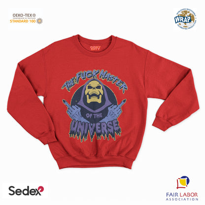 felpa con girocollo unisex- the fuck master of the universe