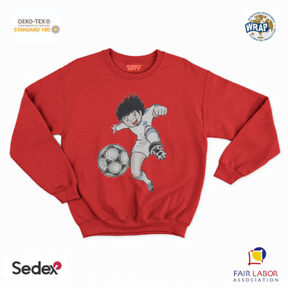 felpa con girocollo unisex- holly manga