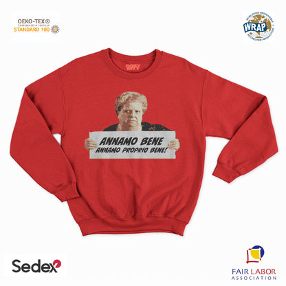 felpa con girocollo unisex-