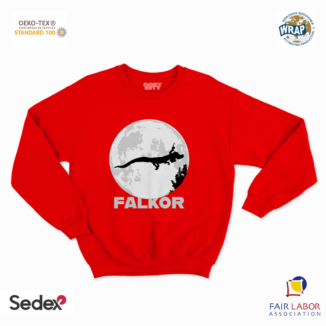 felpa con girocollo unisex- drago fortunato s infinita