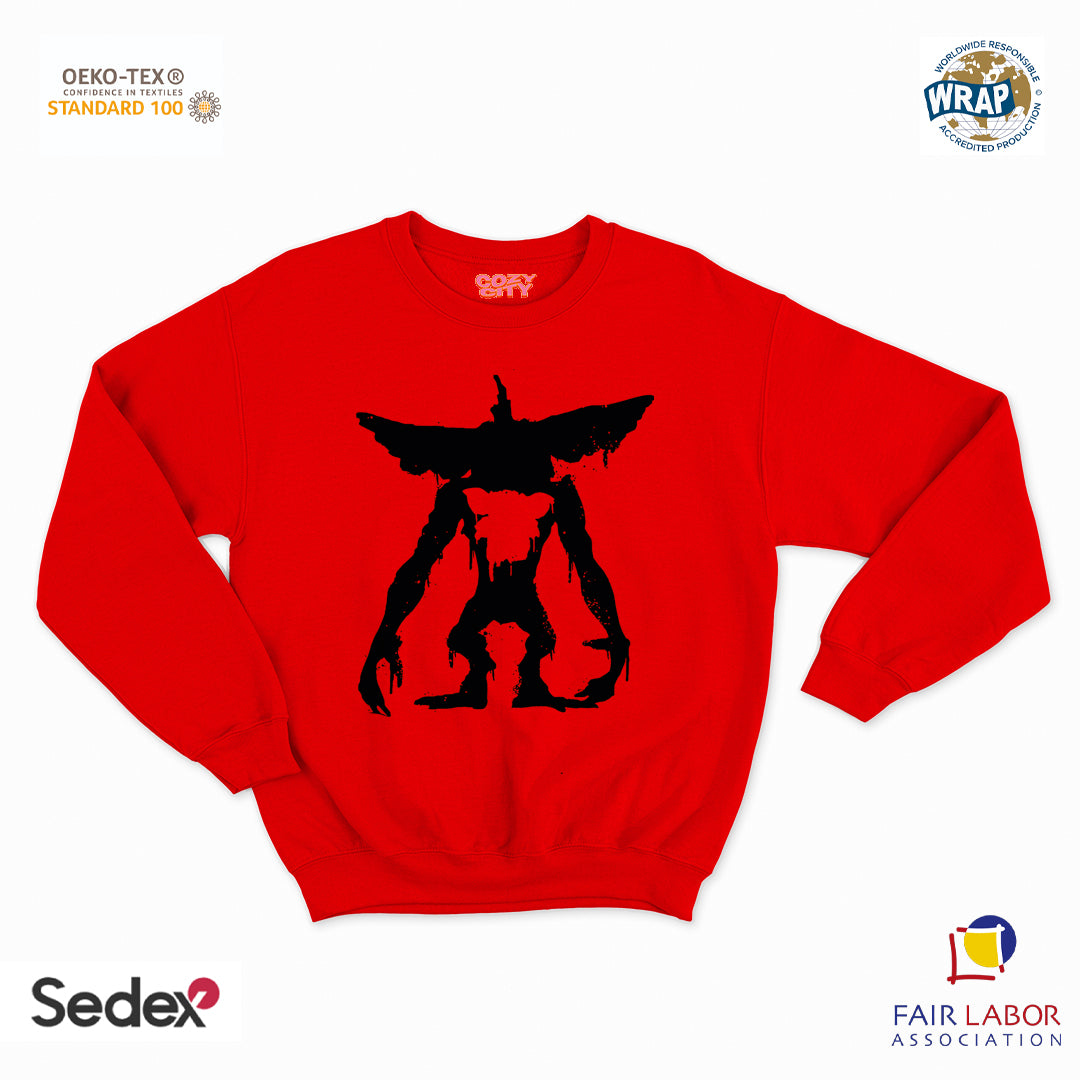 felpa con girocollo unisex- mostri anni 80