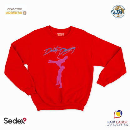 felpa con girocollo unisex- balli poco puliti