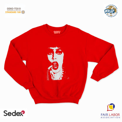 felpa con girocollo unisex- rocky face
