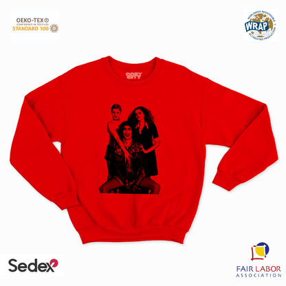 felpa con girocollo unisex- rocky show