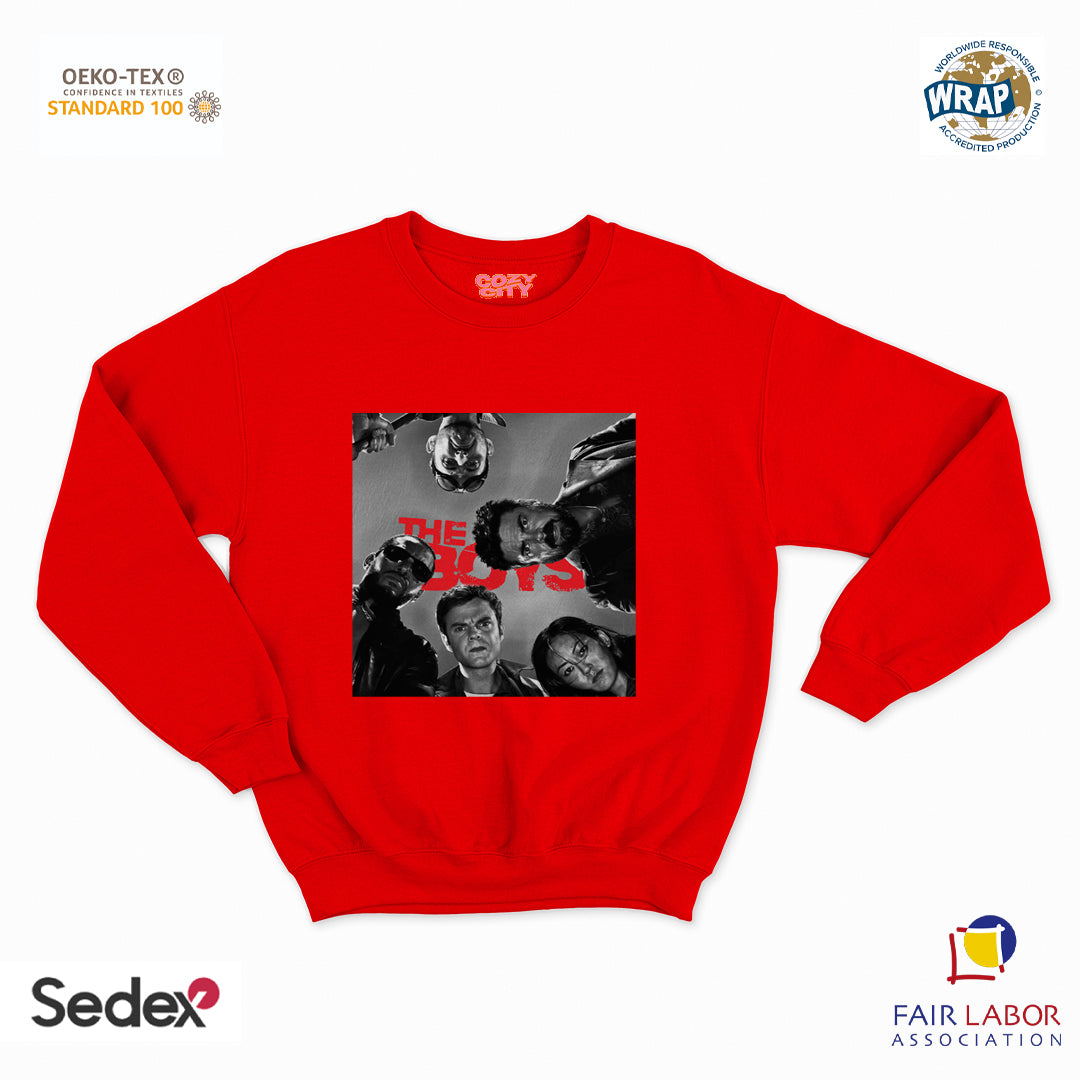 felpa con girocollo unisex- i ragazzi logo