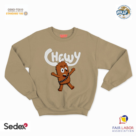 felpa con girocollo unisex- chewy