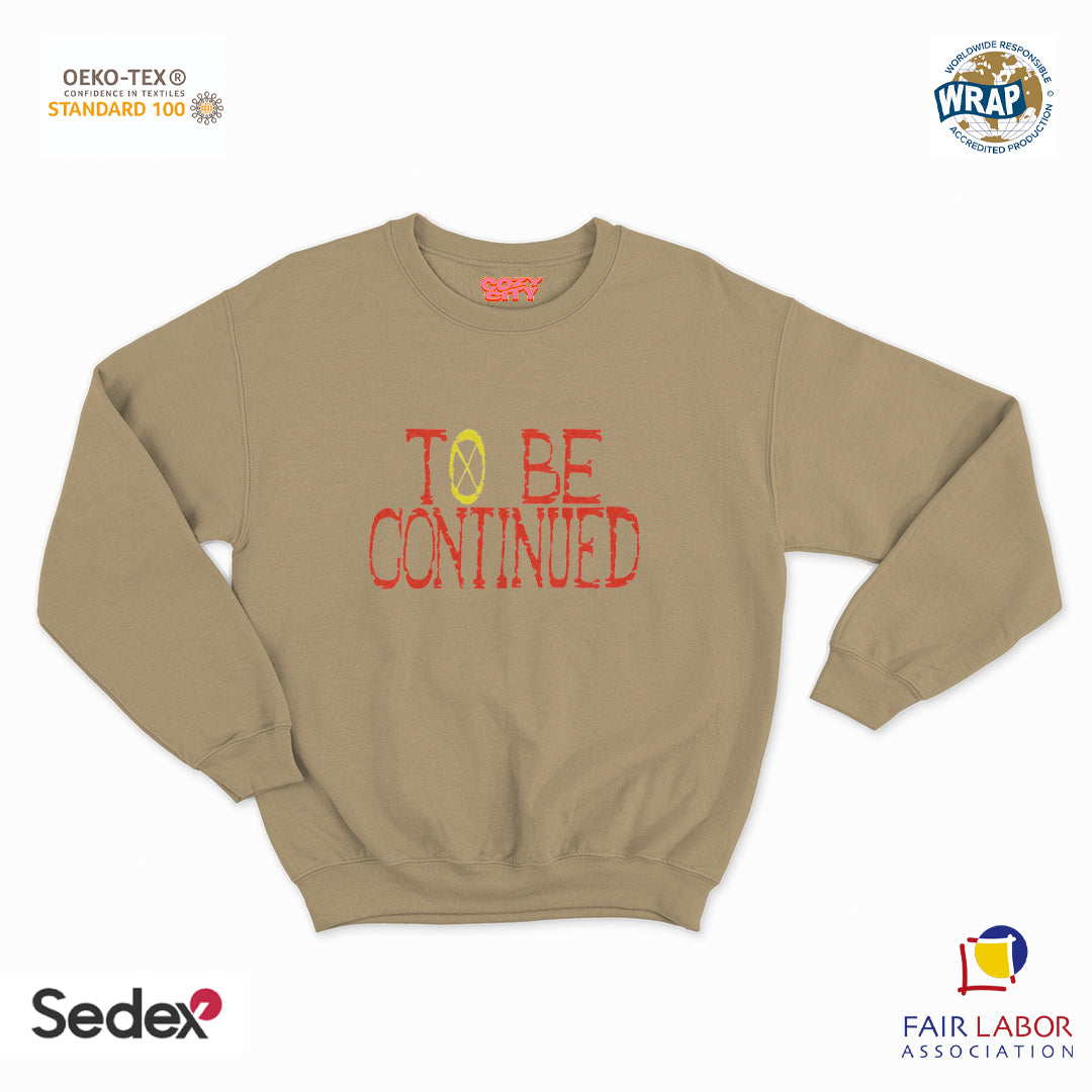 felpa con girocollo unisex- to be continue manga