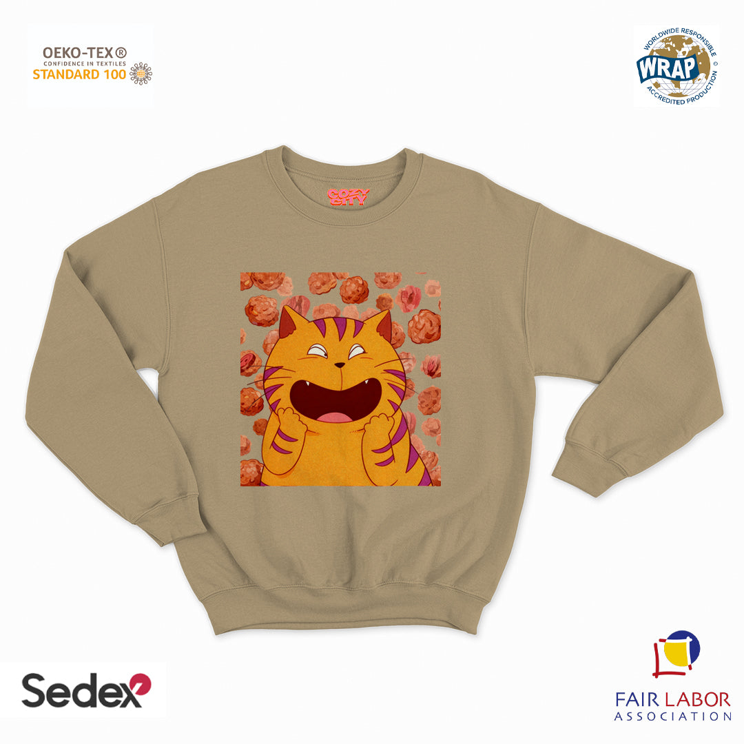 felpa con girocollo unisex- giuliano polpette