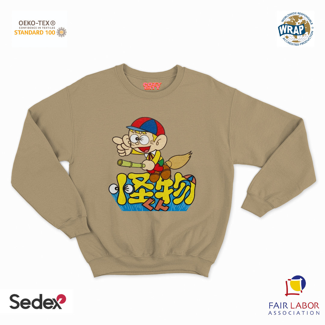 felpa con girocollo unisex- principe dei mostri giapponese