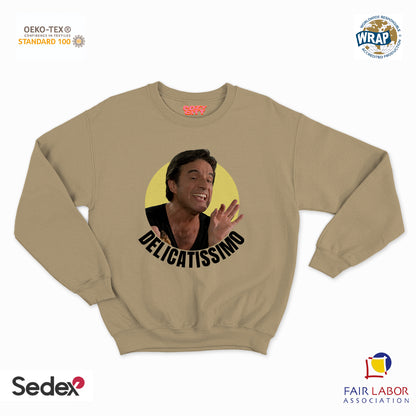 felpa con girocollo unisex- cristian delicatissimo