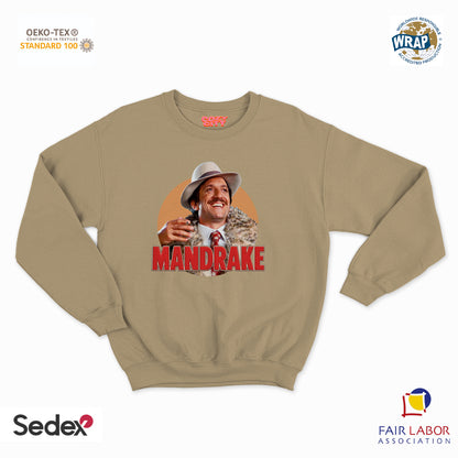 felpa con girocollo unisex- mandrake