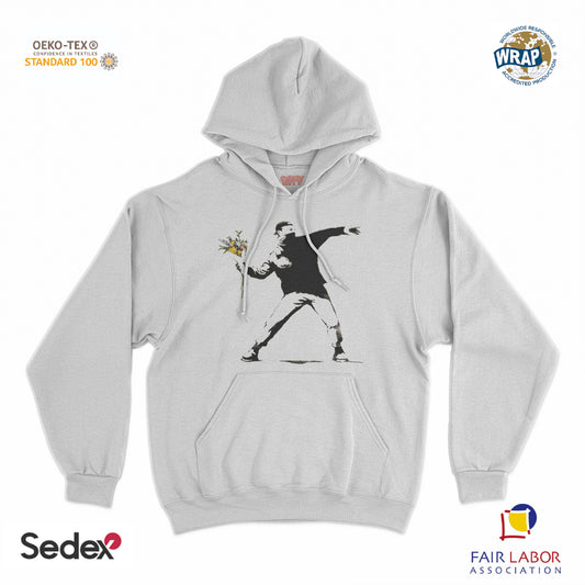 felpa_cappuccio cappuccio unisex- banksy lanciatore