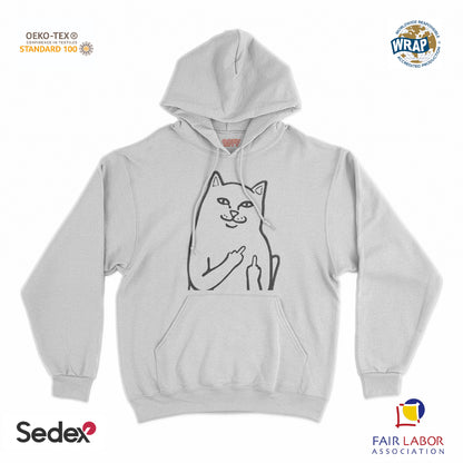 felpa_cappuccio cappuccio unisex- gatto fuck