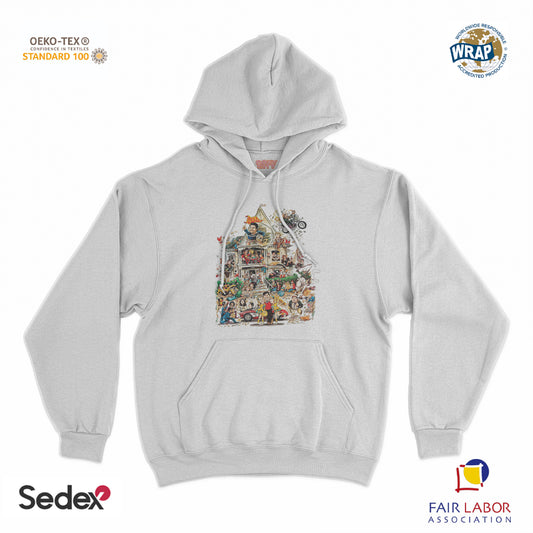 felpa_cappuccio cappuccio unisex- animal house