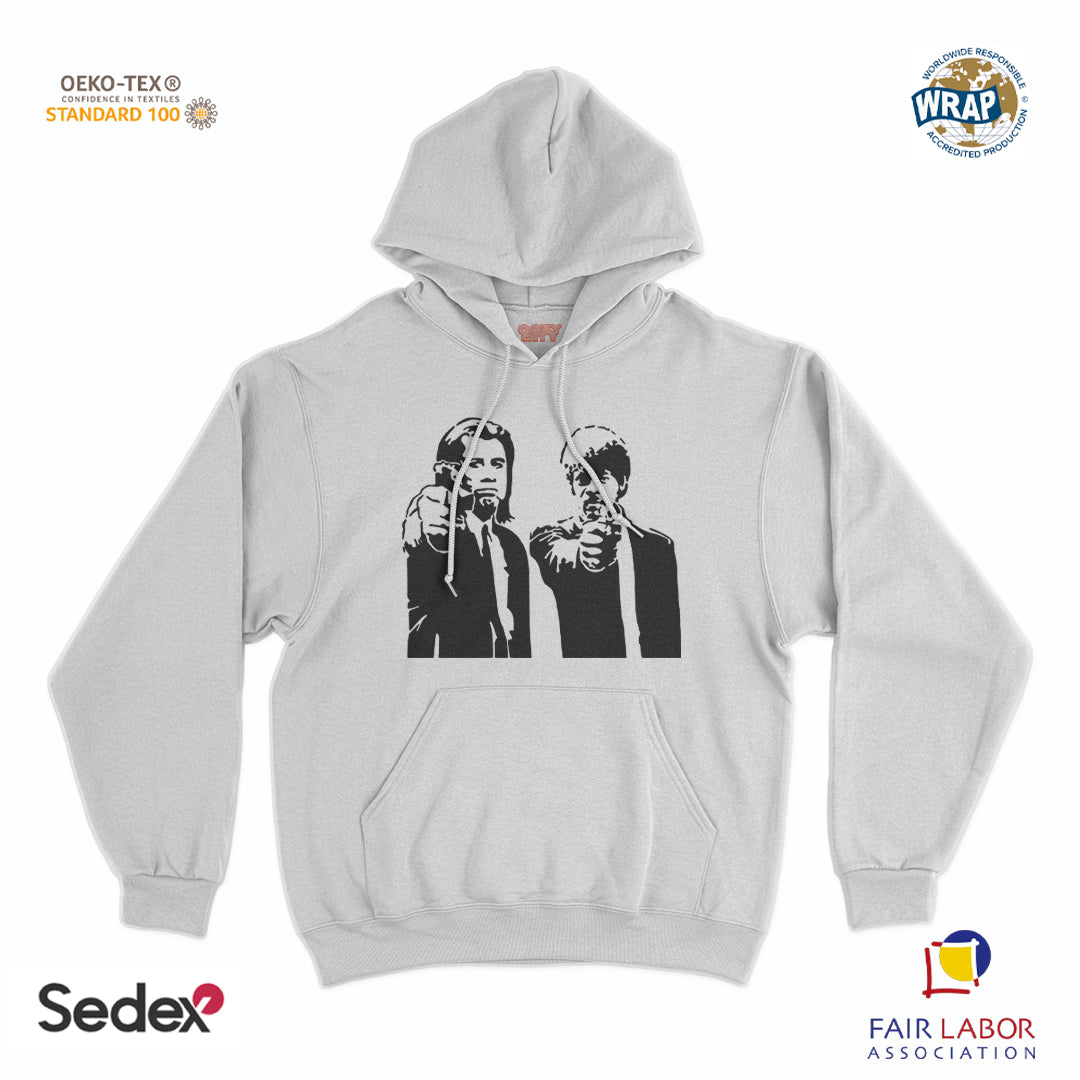 felpa_cappuccio cappuccio unisex- pulp fiction sagoma