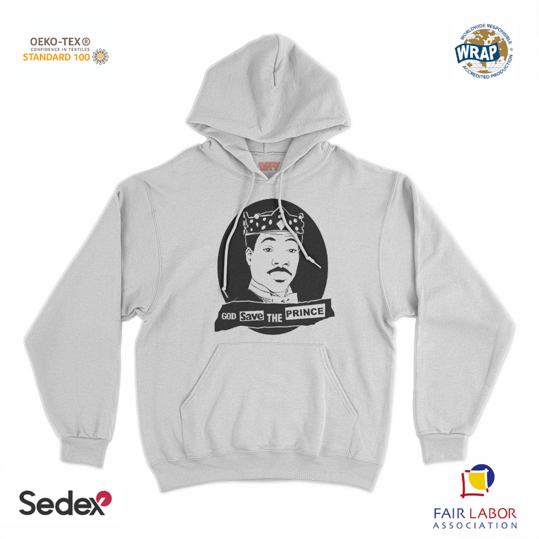 felpa_cappuccio cappuccio unisex- good save the prince zamunda