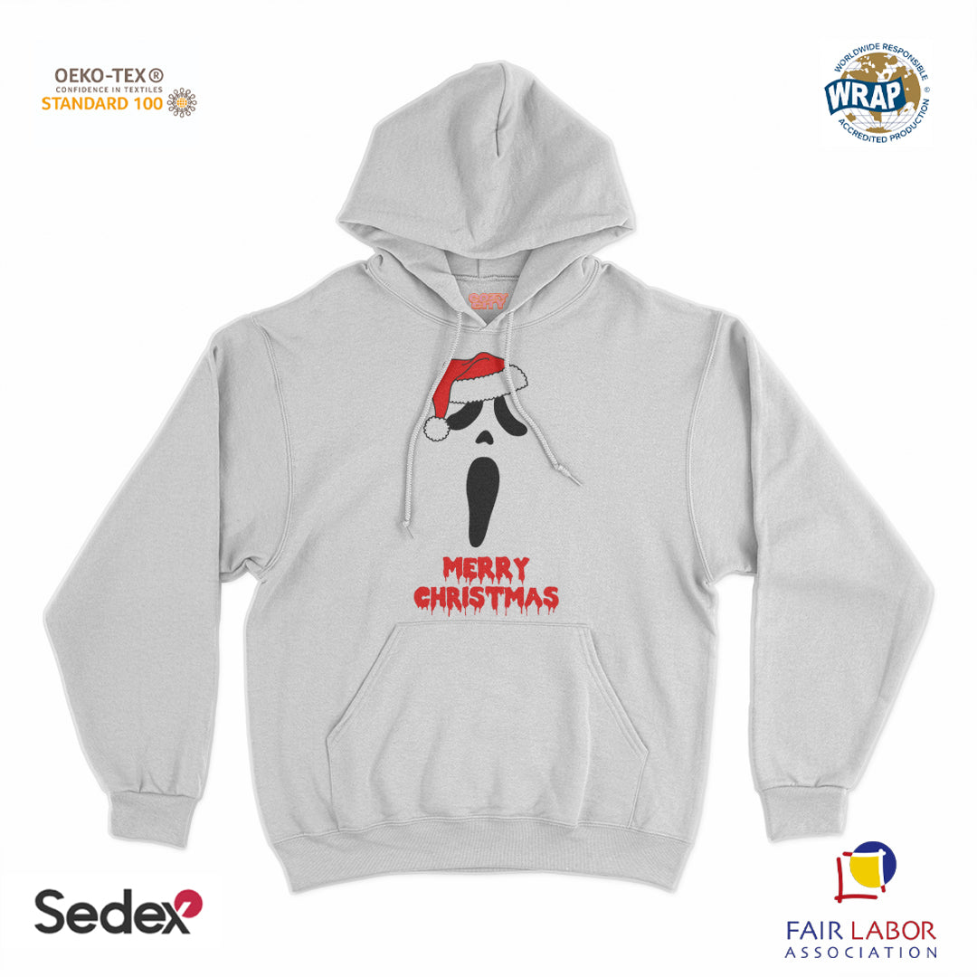 felpa_cappuccio cappuccio unisex- merry christmas urlo natale