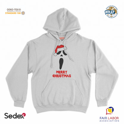 felpa_cappuccio cappuccio unisex- merry christmas urlo natale