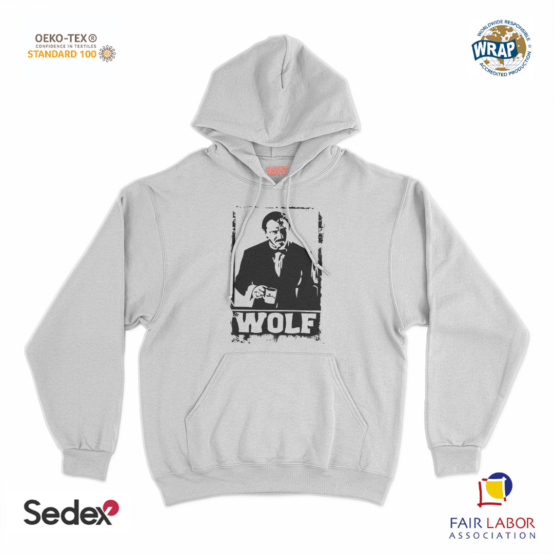 felpa cappuccio unisex- mr wolf