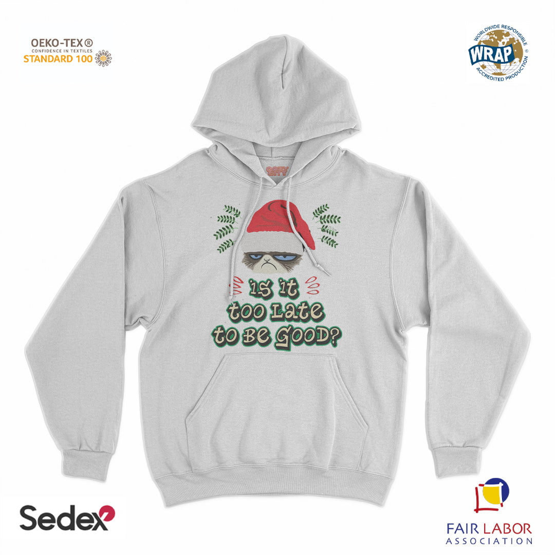 felpa_cappuccio cappuccio unisex- is it too late to be good