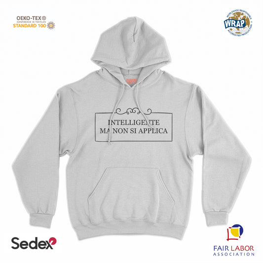 felpa_cappuccio cappuccio unisex- intelligente ma non si applica