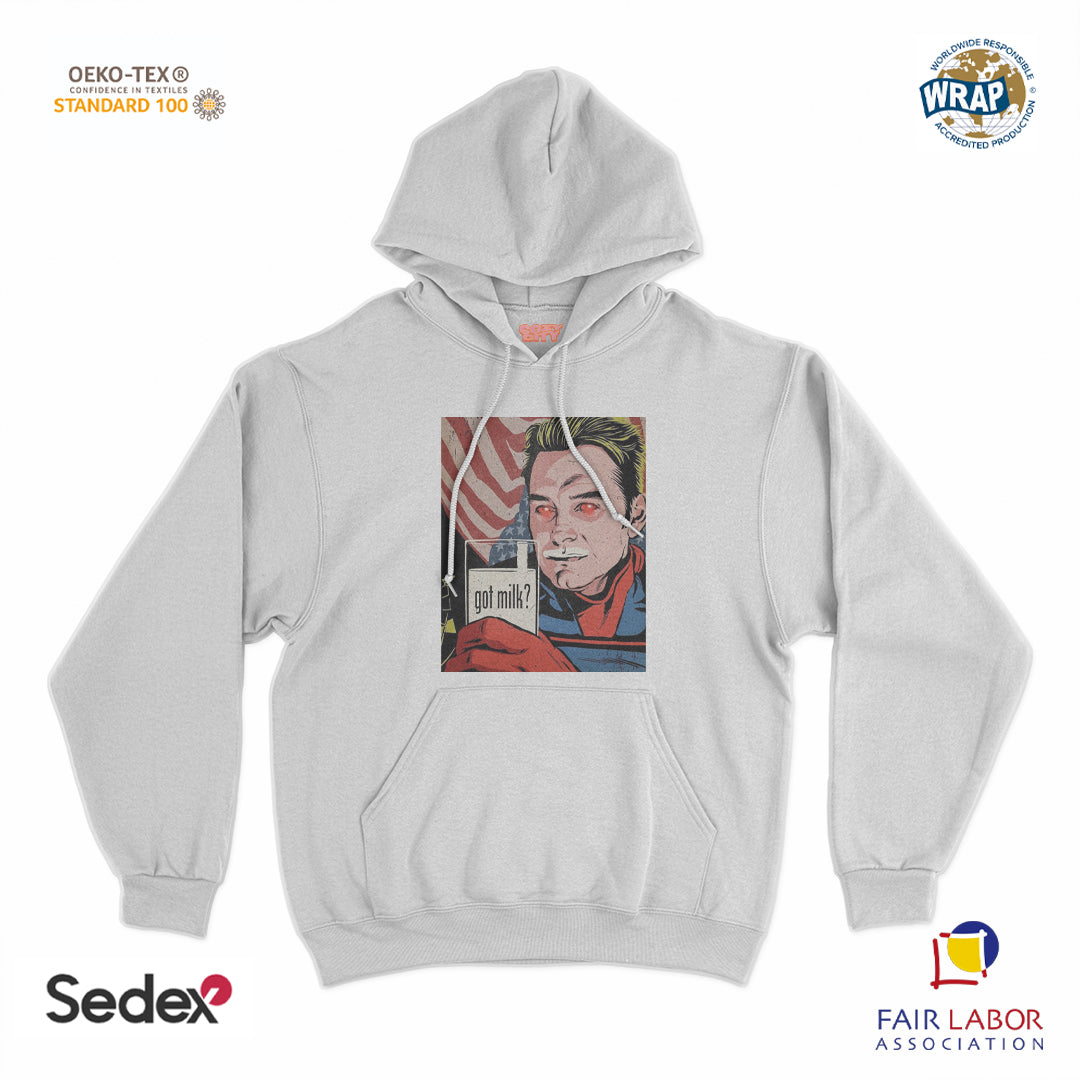 felpa_cappuccio cappuccio unisex- go milk eroe