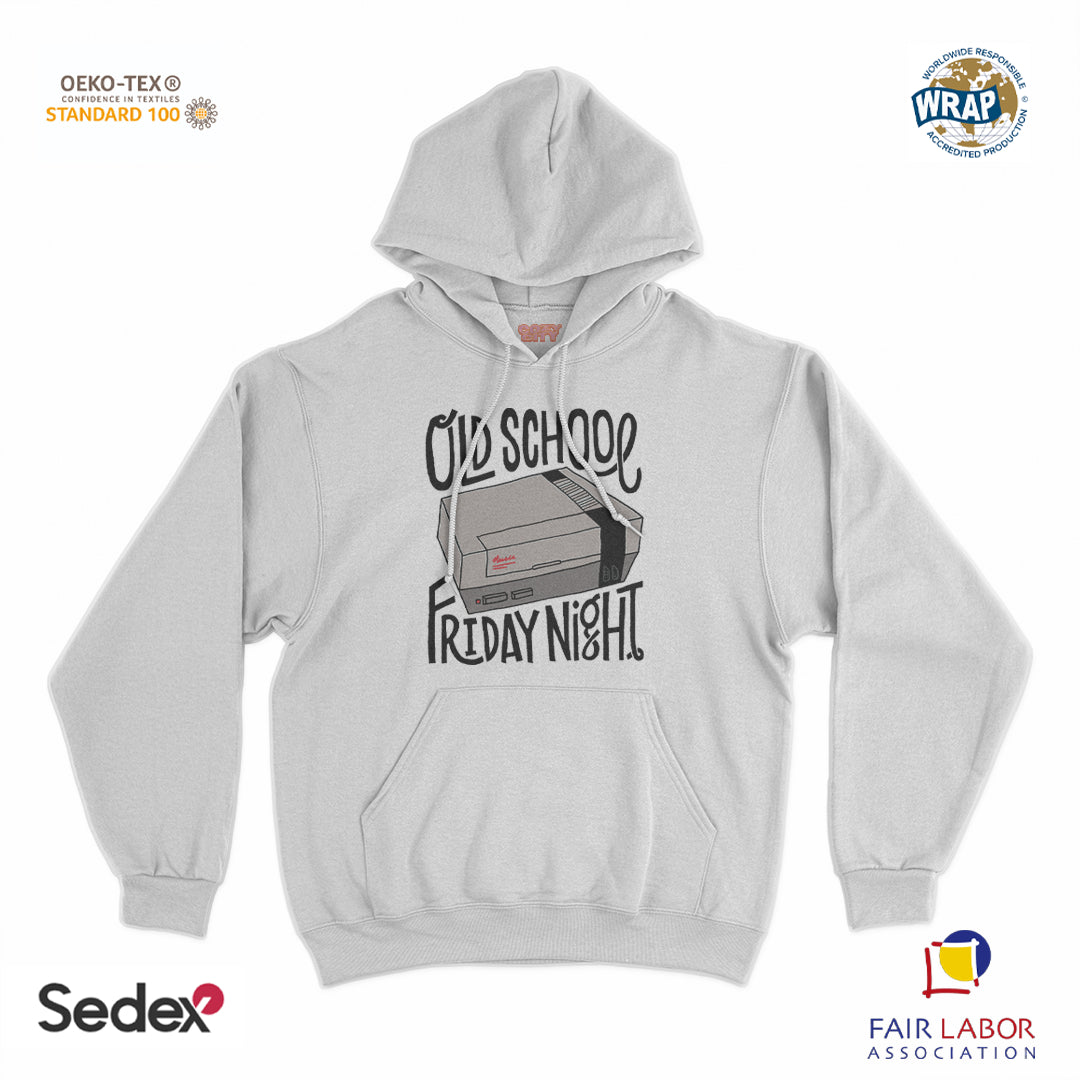 felpa_cappuccio cappuccio unisex- old school friday night