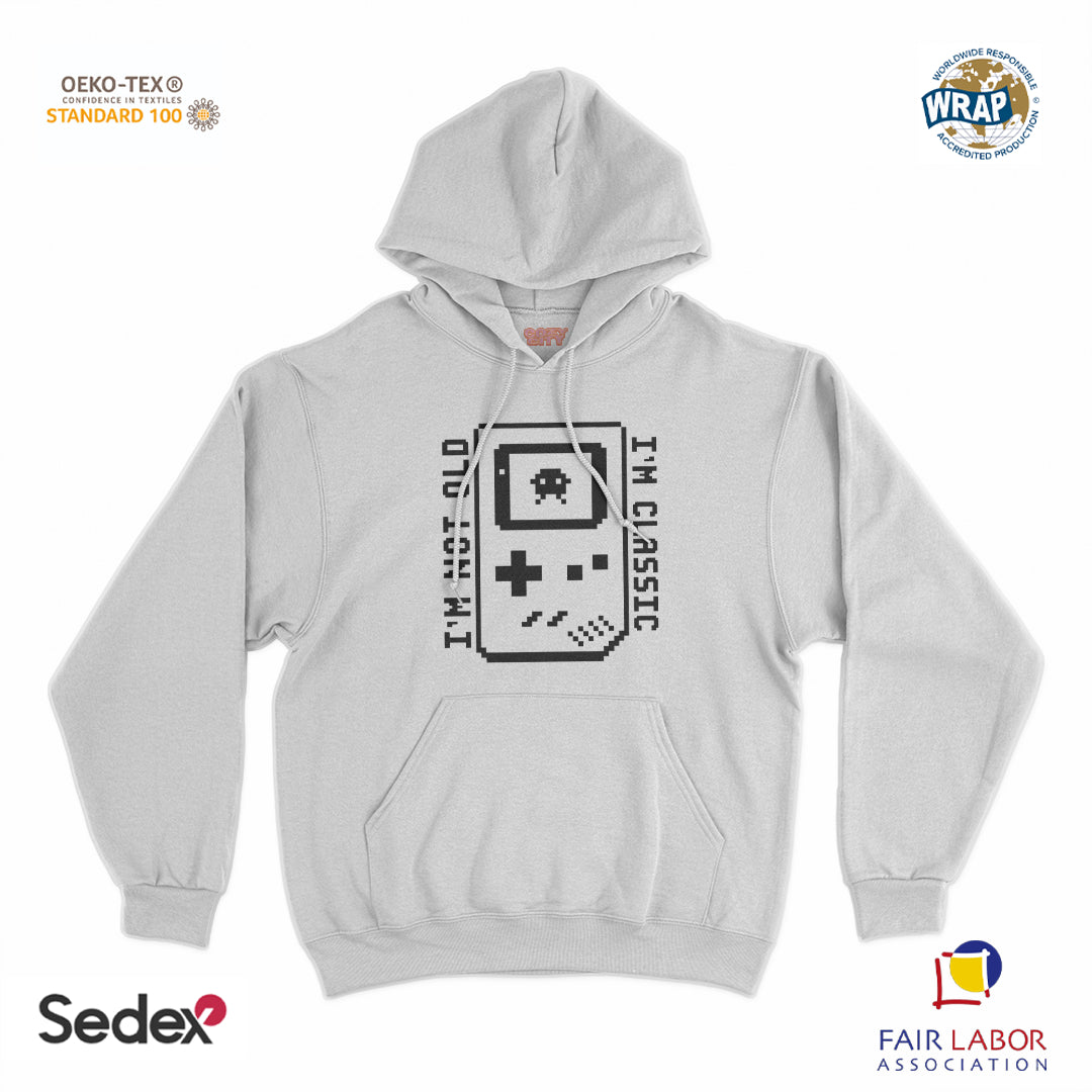 felpa_cappuccio cappuccio unisex- i m not old i m classic