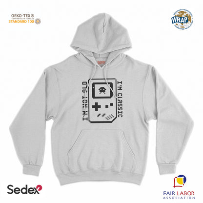 felpa_cappuccio cappuccio unisex- i m not old i m classic