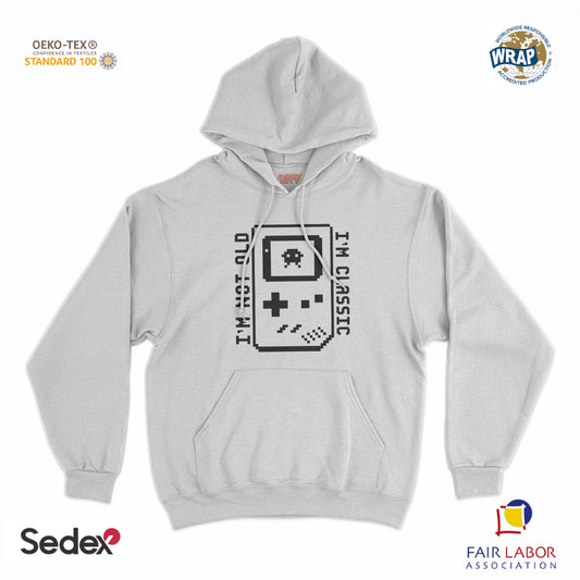 felpa_cappuccio cappuccio unisex- i m not old i m classic