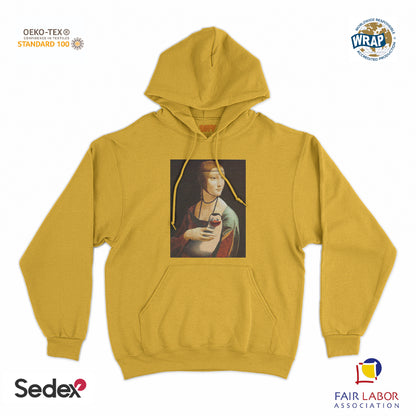 felpa_cappuccio cappuccio unisex- donna con il pinguino