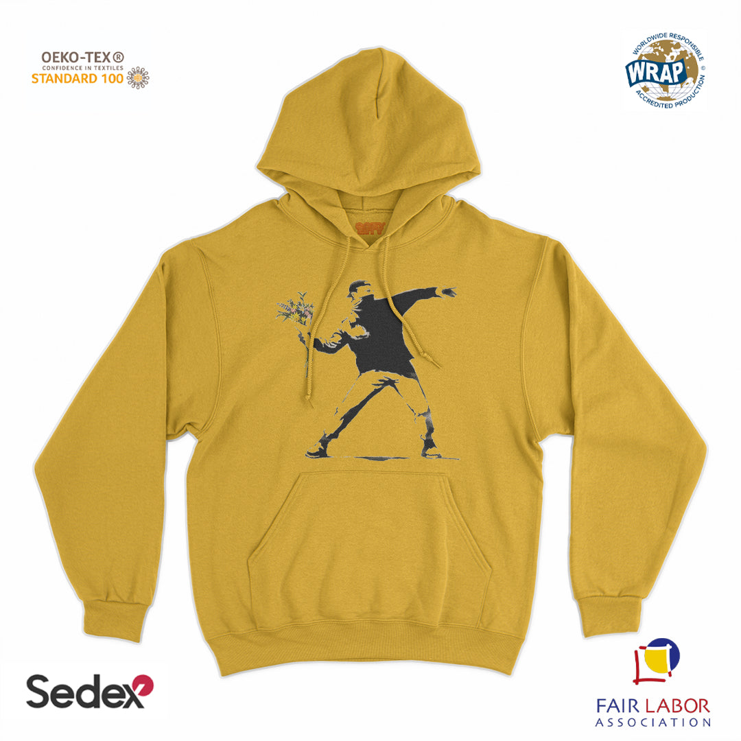 felpa_cappuccio cappuccio unisex- banksy lanciatore