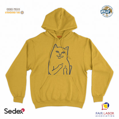 felpa_cappuccio cappuccio unisex- gatto fuck