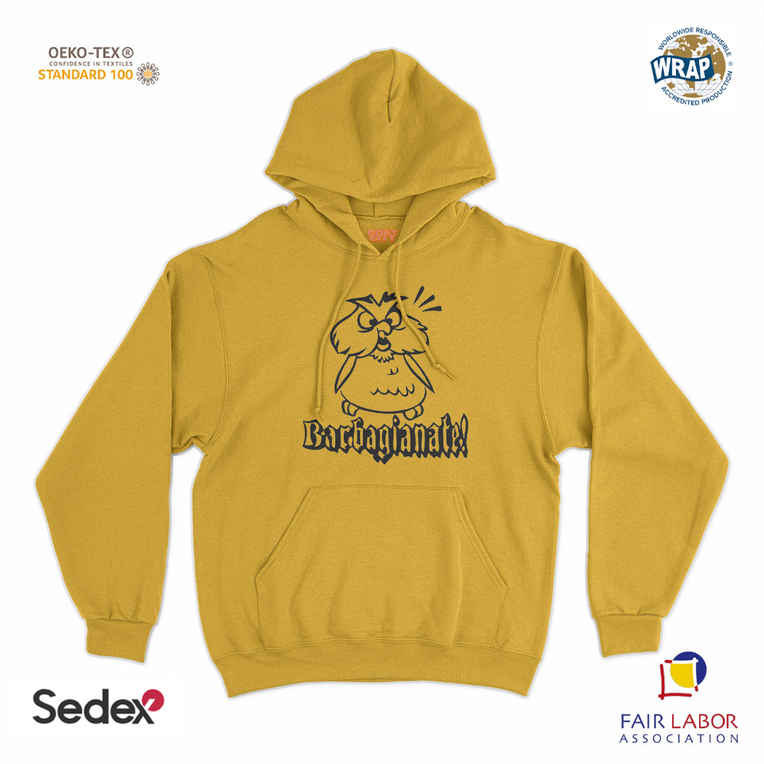 felpa cappuccio unisex- barbagianate anacleto