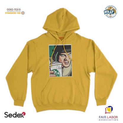 felpa_cappuccio cappuccio unisex- arancia mec